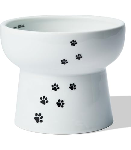 Amazon | 猫壱 ハッピーダイニング 食器 脚付にゃにゃめフードボウル